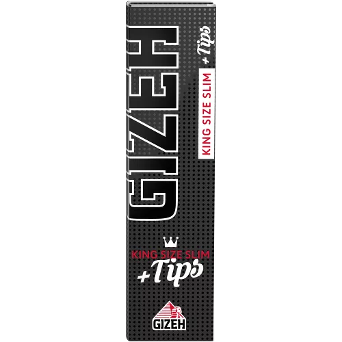GIZEH Black King Size Slim + Tips